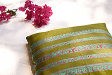 सौमनस | Saumanas ☘ Baluchari Cushion { 6 }  { 16 X 16 inch }